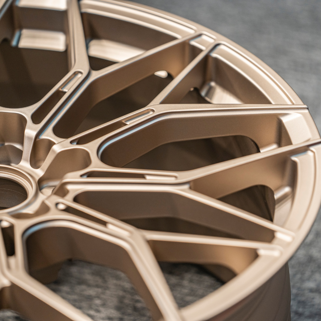 UMPARTS Forged Alloy Wheel – Mesh Multi-Spoke Performance Rim | Champagne Gold Finish