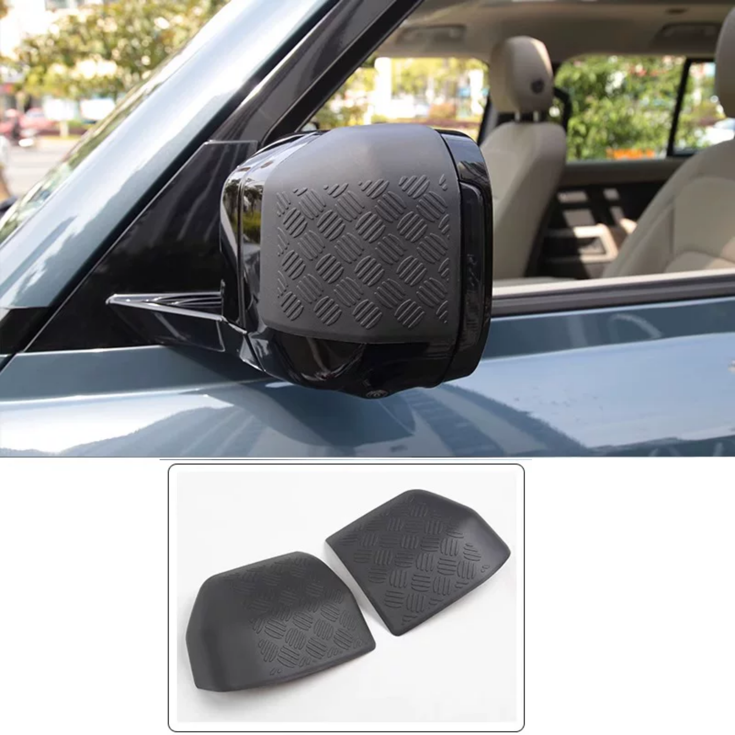 Dry Carbon Fiber Mirror Covers for Land Rover Defender (2020-2026)  Side Mirror Cap Protection Upgrade