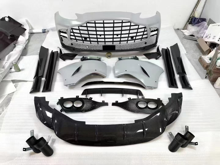 Dry Carbon Fiber Body Kit for Aston Martin DBX (DBX 707 style) – Full Aero Package (Front Bumper, Rear Diffuser, Side Skirts, Spoiler) | UMPARTS