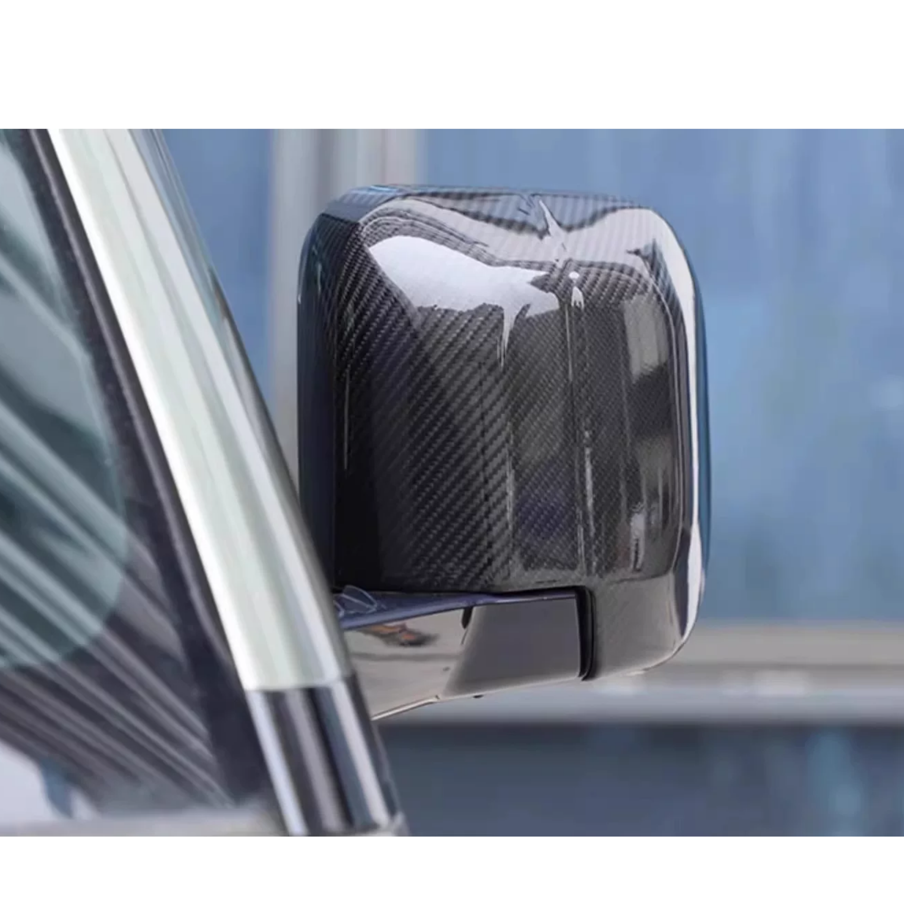 Dry Carbon Fiber Mirror Covers for Land Rover Defender (2020-2026)  Side Mirror Cap Protection Upgrade