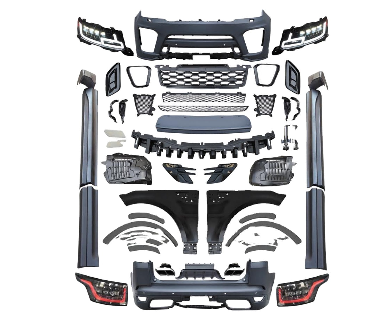 UMPARTS SVR Body Kit Upgrade for Range Rover Sport (2014–2017 to 2022 Facelift) – Full Conversion Kit