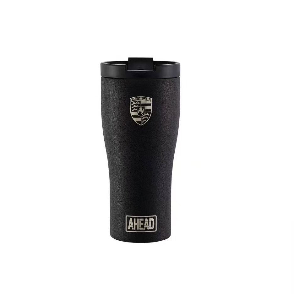 Porsche Stainless Steel Thermos Cup  Insulated Hot & Cold Water Bottle (Pink Pig / Glacier Blue / Metallic Grey)