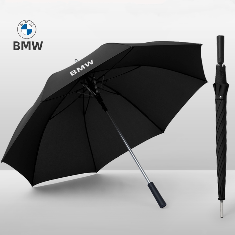 BMW Luxury Automatic Umbrella  12-Rib Windproof Long Handle Folding Umbrella
