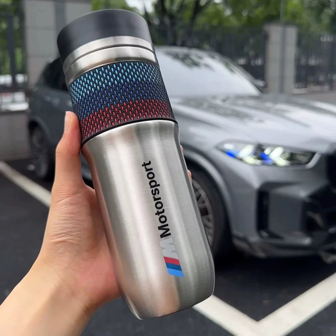 BMW M Series Thermos Cup  Stainless Steel 304 Anti-Drop Insulated Water Bottle (Motorsport Style)