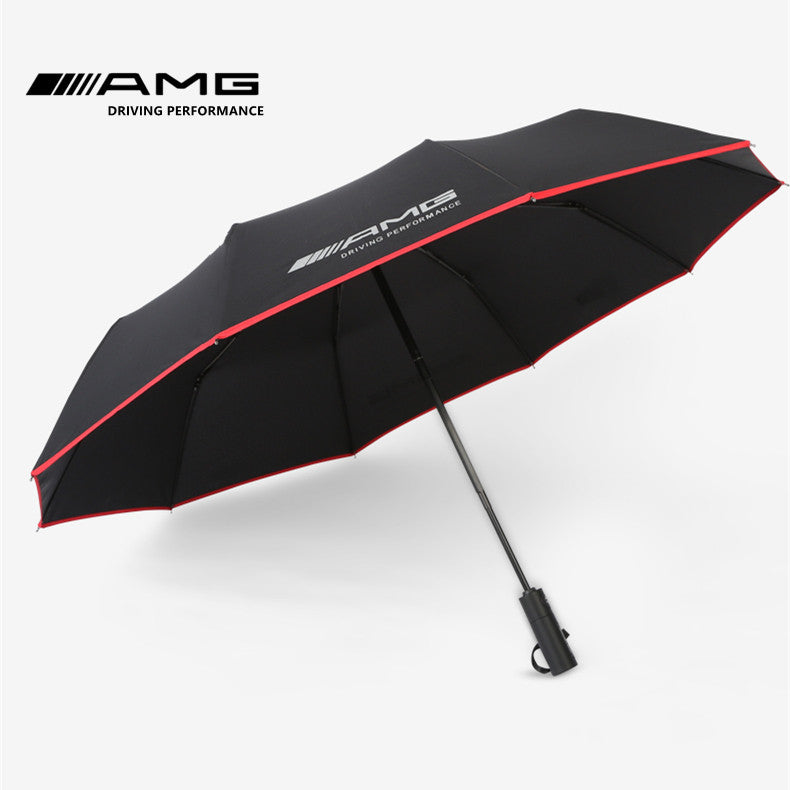 Mercedes-Benz Luxury Automatic Umbrella  12-Rib Windproof Large Folding Umbrella