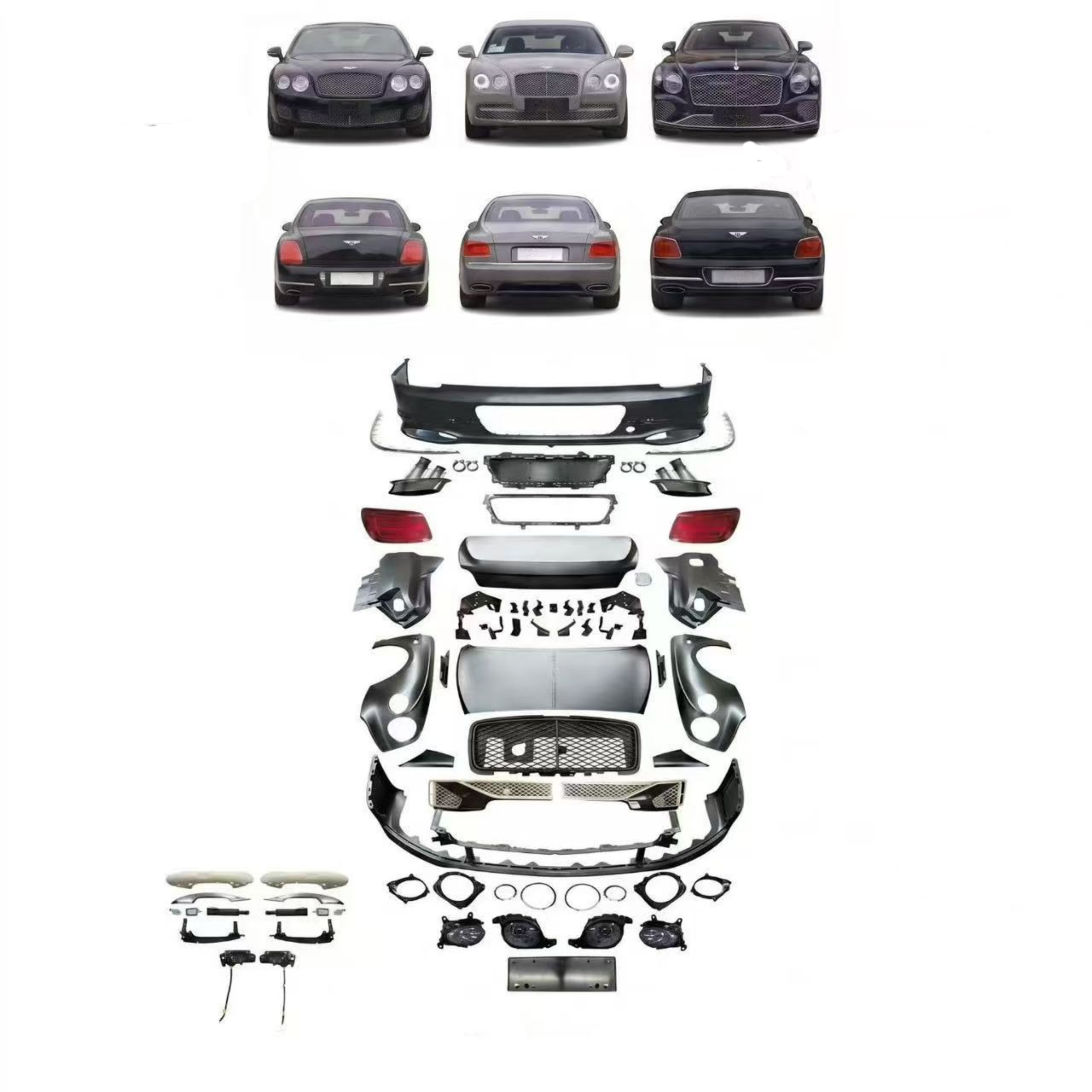 Bentley Flying Spur (2005–2019) Upgrade to 2025 Style Body Kit – Full Front & Rear Conversion Kit