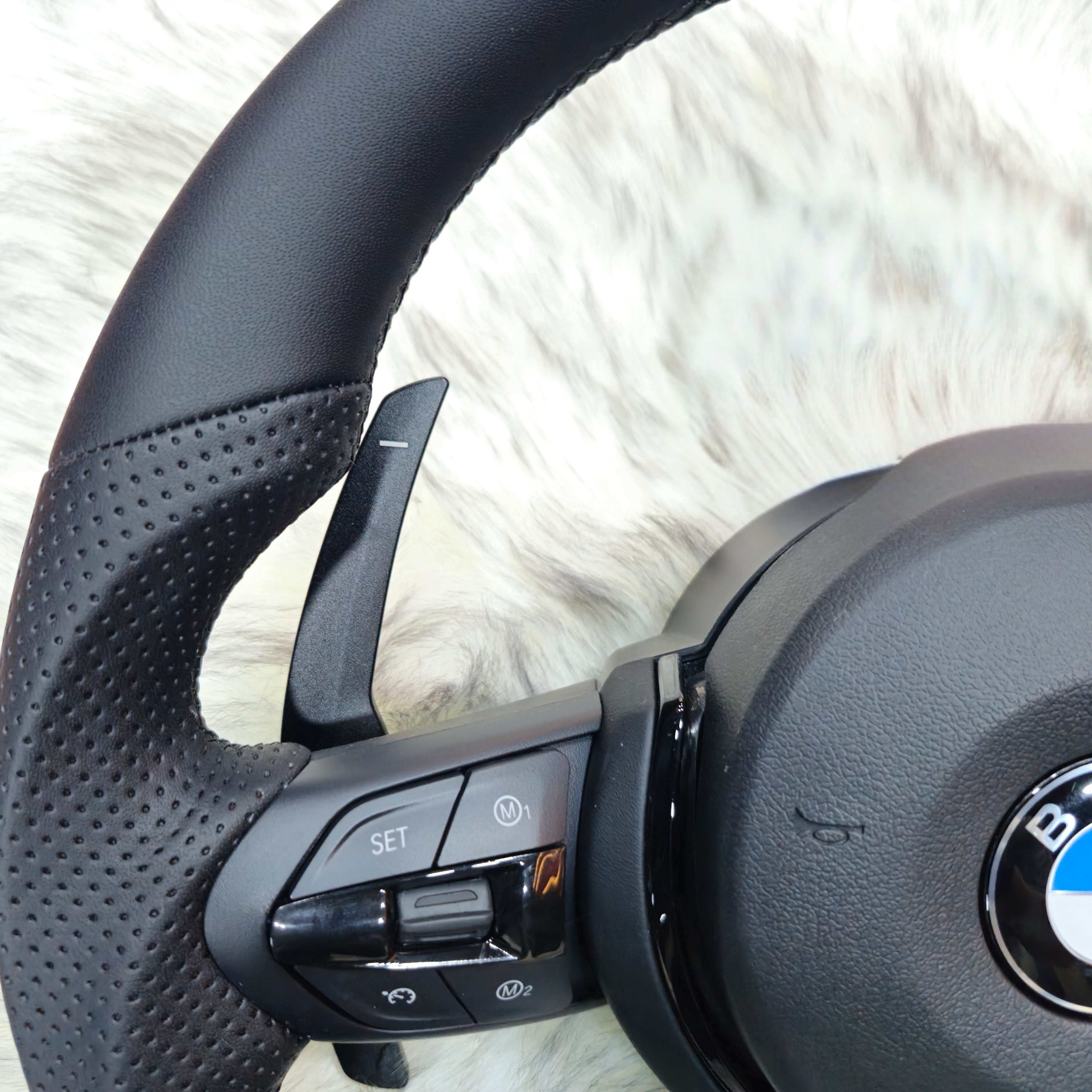Customized Nappa Leather with Black Trim Steering Wheel For BMW F Series